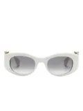 Cartier Eyewear Panthère C rectangle-frame sunglasses - White