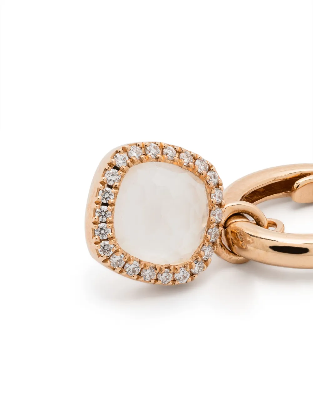 TIRISI 18KT MONTE CARLO ROTGOLDOHRRINGE MIT DIAMANTEN