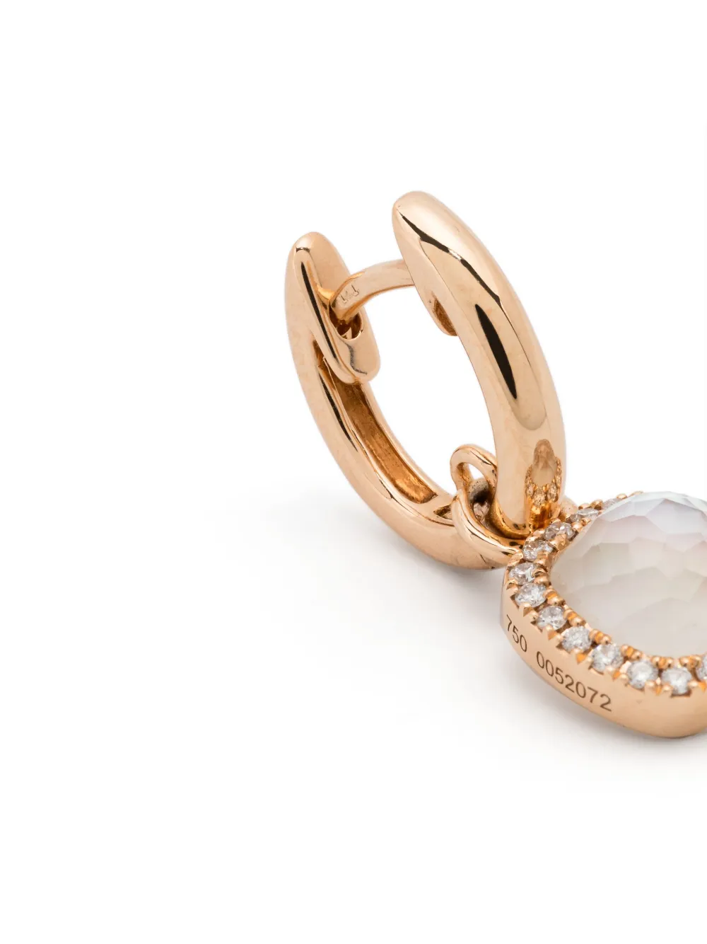 TIRISI 18KT MONTE CARLO ROTGOLDOHRRINGE MIT DIAMANTEN