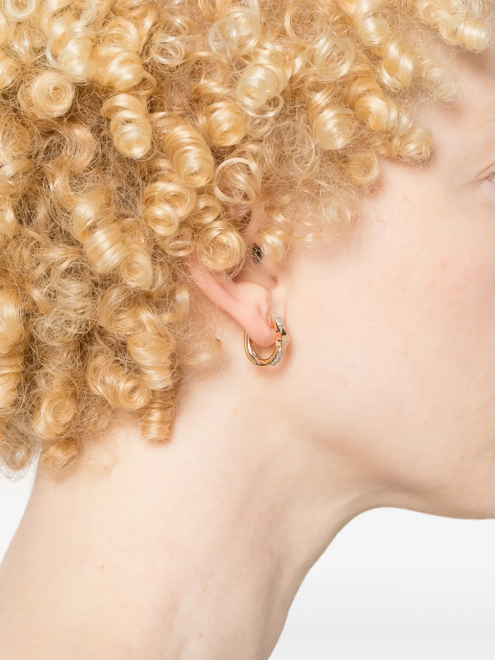 TIRISI 18KT MONTE CARLO ROTGOLDOHRRINGE MIT DIAMANTEN