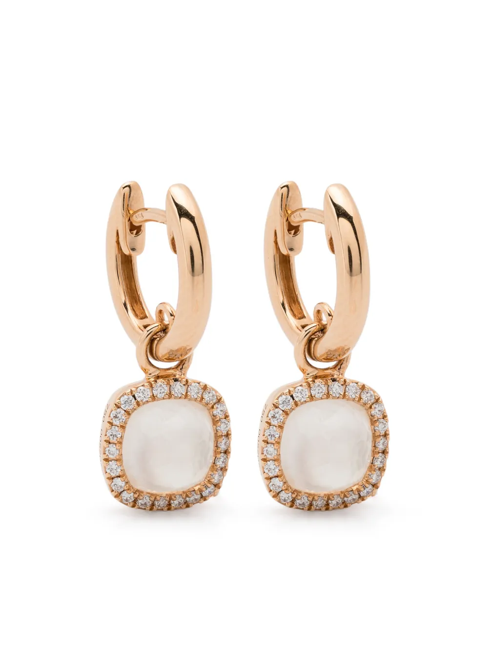 Tirisi Orecchini Monte Carlo in oro rosa 18kt con diamanti