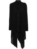 Marc Le Bihan asymmetric tied shirt - Black