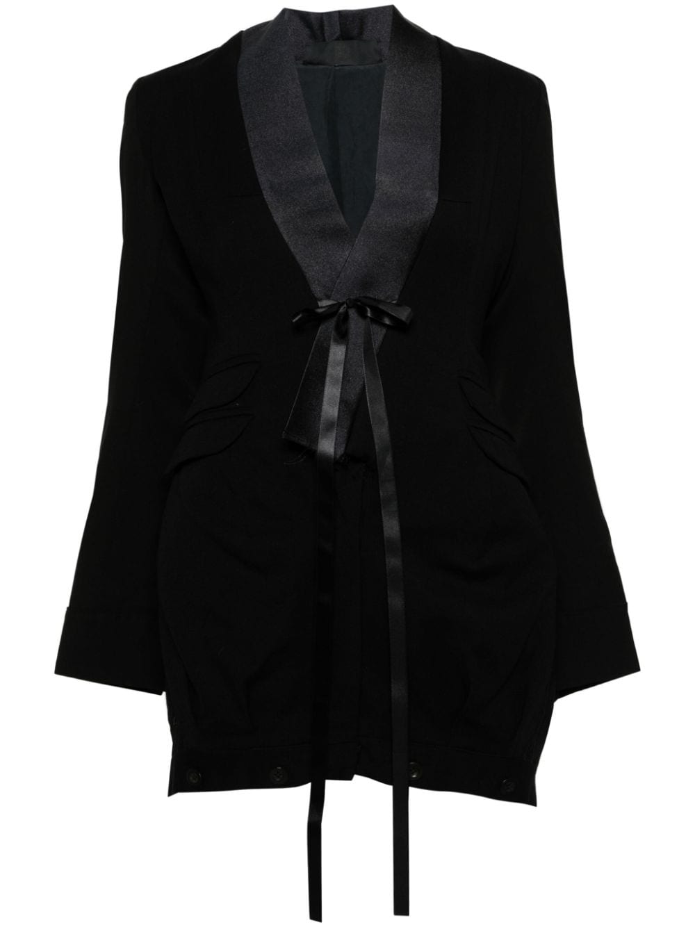 Marc Le Bihan shawl-lapels deconstructed blazer - Schwarz