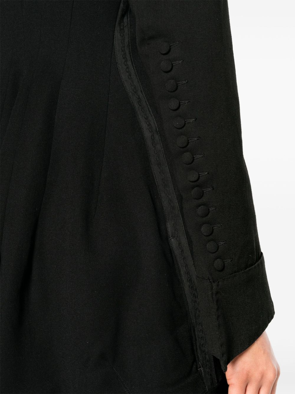 Shop Marc Le Bihan Shawl-lapels Deconstructed Blazer In Black