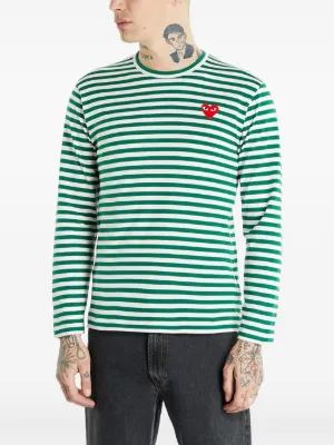 Comme Des Garçons Play ポルカドット ロングTシャツ | ブルー