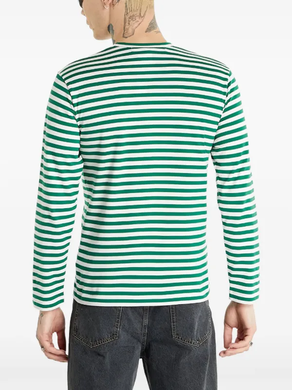 Comme Des Garçons Play ロゴ Tシャツ | グリーン | FARFETCH JP