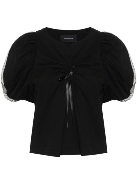 Simone Rocha ruched cotton T-shirt