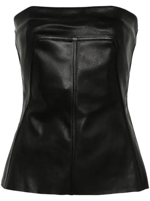 Rick Owens nappa bustier top