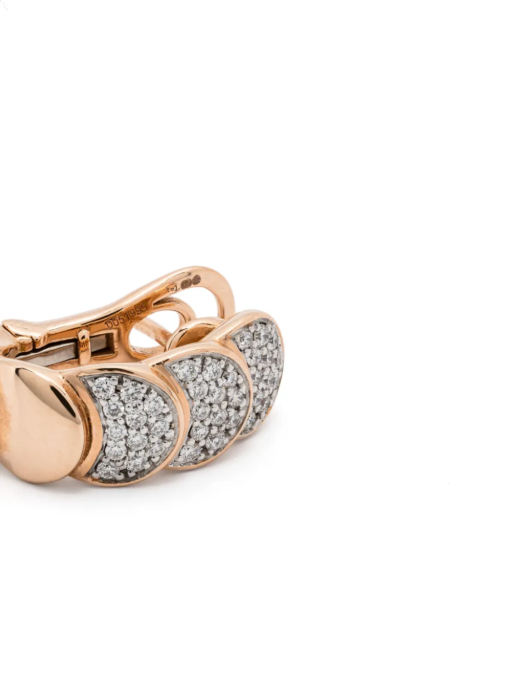 Tirisi Orecchini in oro rosa 18kt con diamanti | Alta gioielleria | Image 4