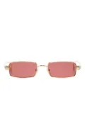 Cartier Eyewear rectangle-frame sunglasses - Gold