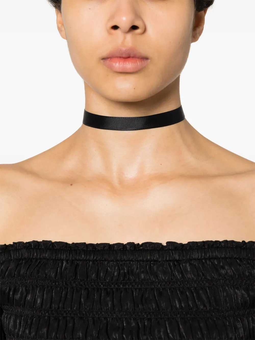 Atu Body Couture grosgrain ribbon Choker Black