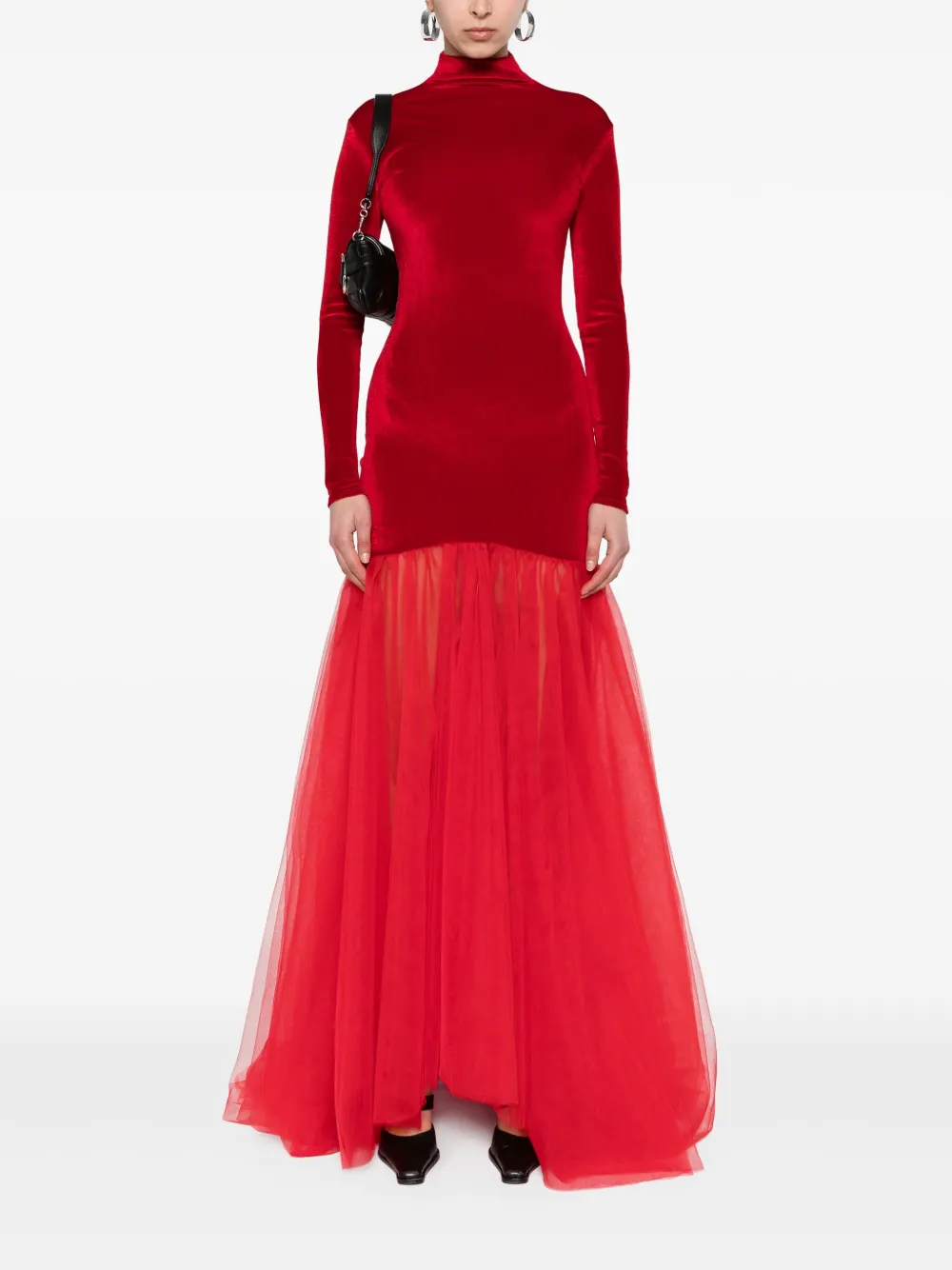 Atu Body Couture Fluwelen avondjurk - Rood