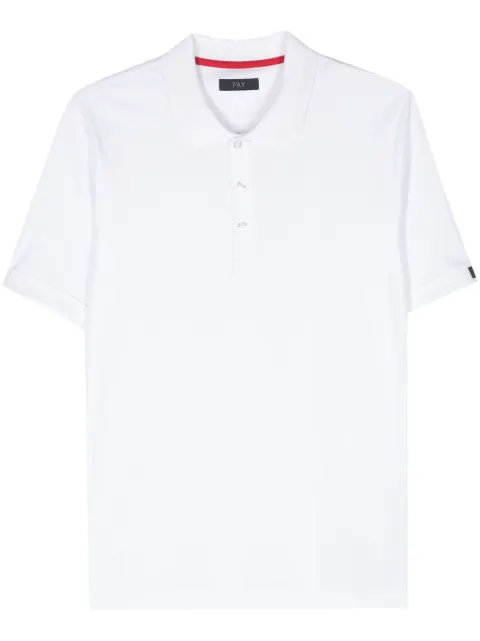 Fay playera tipo polo con parche del logo
