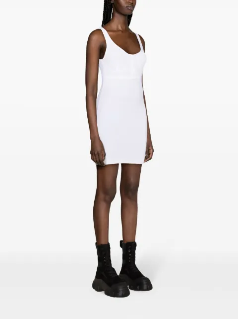 MOSCHINO JEANS scoop-neck ribbed-knit minidress K1A04273259 - 2