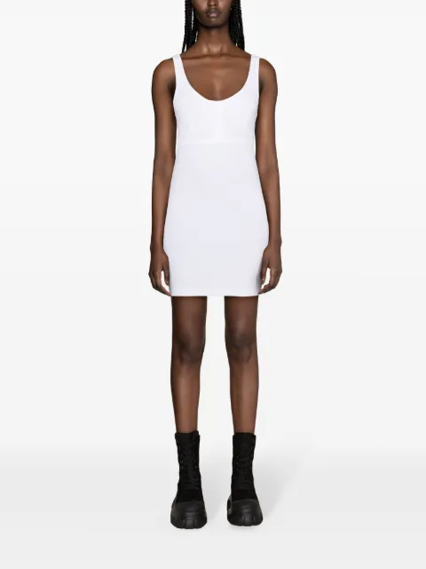 MOSCHINO JEANS scoop-neck ribbed-knit minidress K1A04273259 - 1