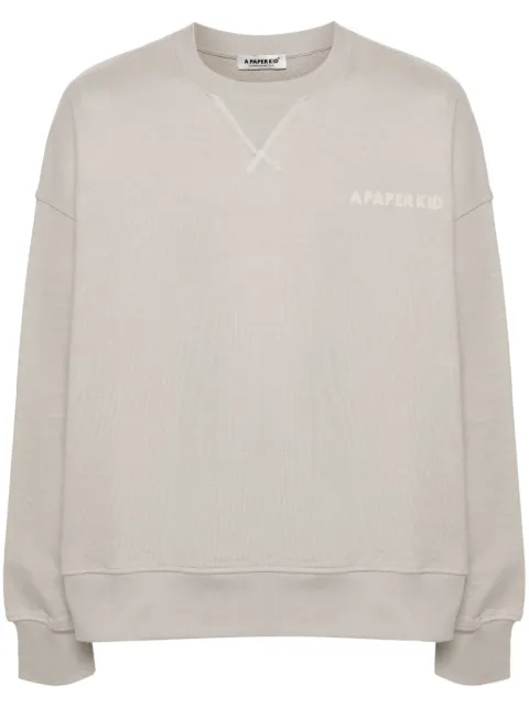 A Paper Kid sudadera con logo estampado