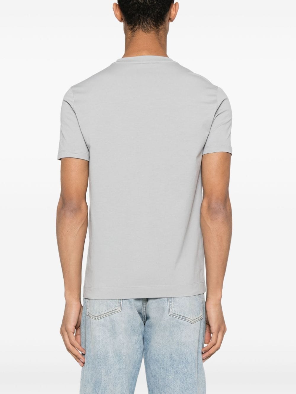 Shop Malo Crew Neck T-shirt In Grey