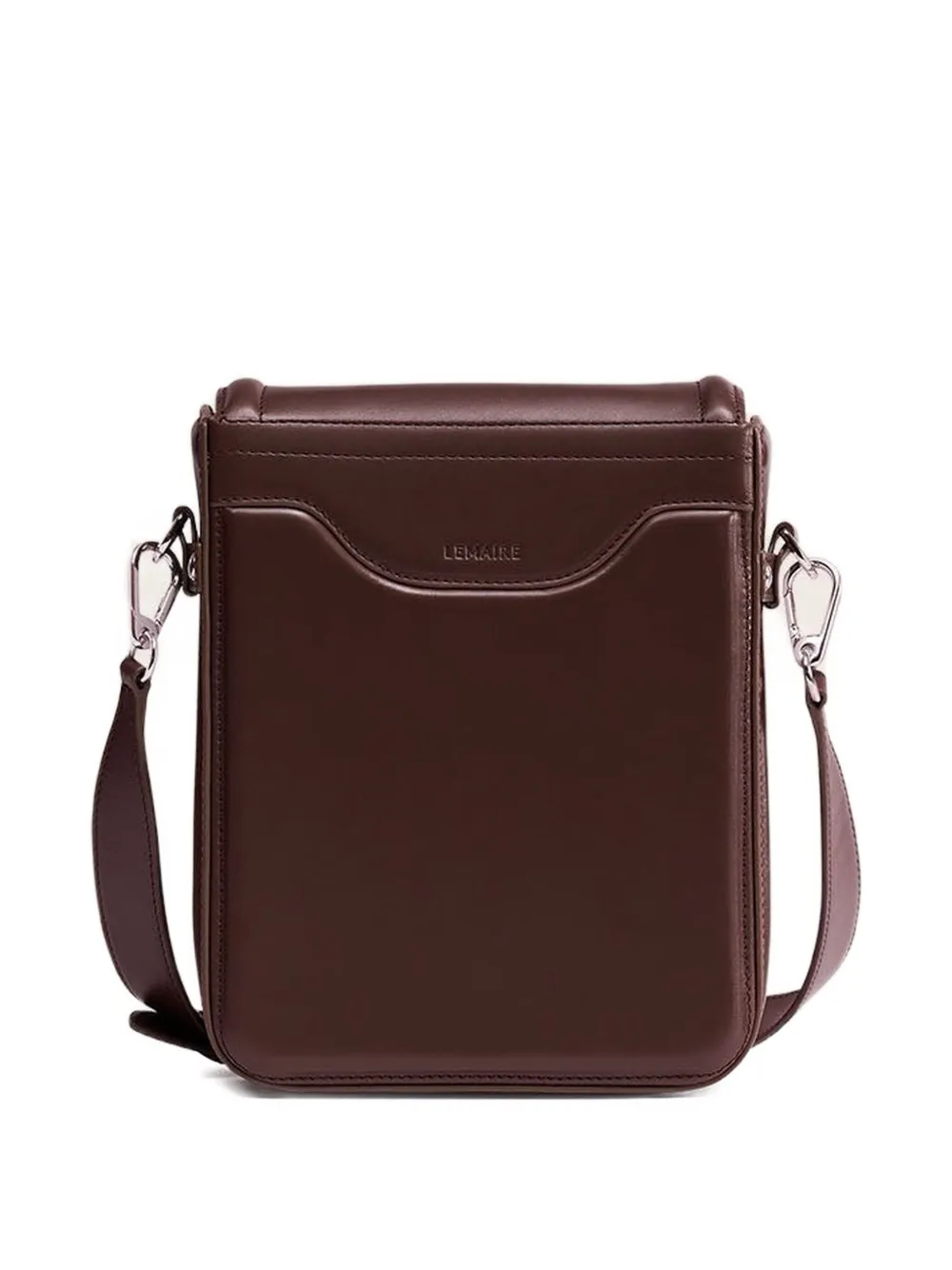 Lemaire Ransel Leather Satchel Bag In Brown