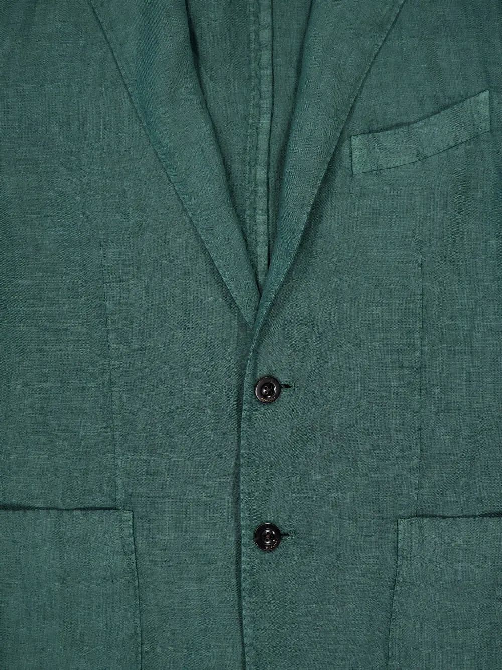 Boglioli notched-lapel linen blazer Groen
