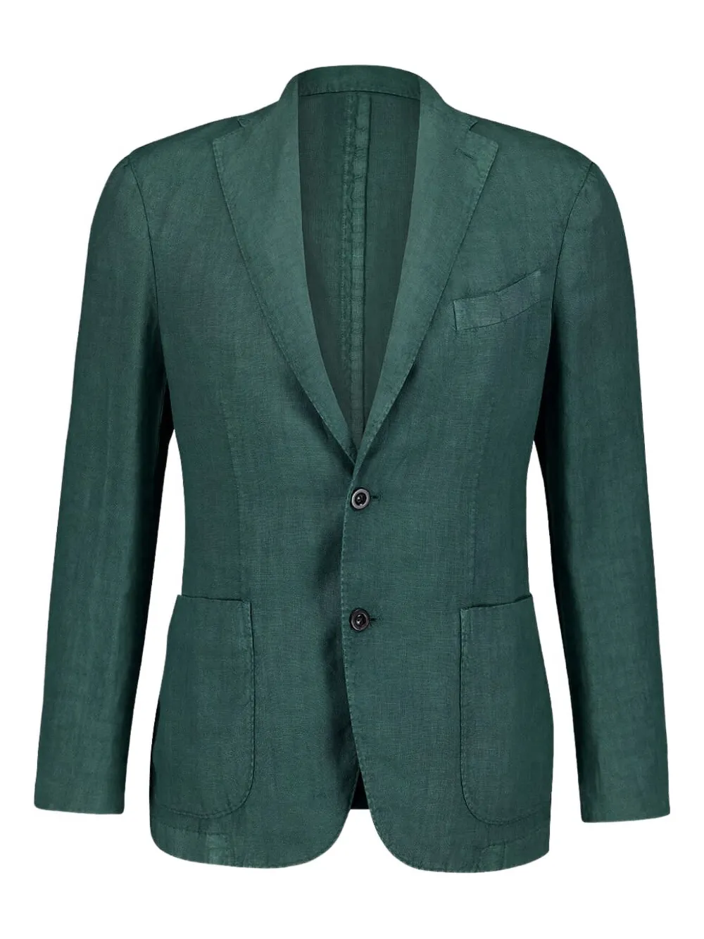 Boglioli notched-lapel linen blazer Groen