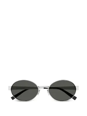 Saint Laurent Eyewear ラウンドフレーム サングラス | シルバートーン