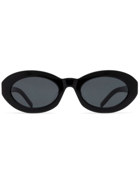 Saint Laurent Eyewear monogram-hinge oval-frame sunglasses