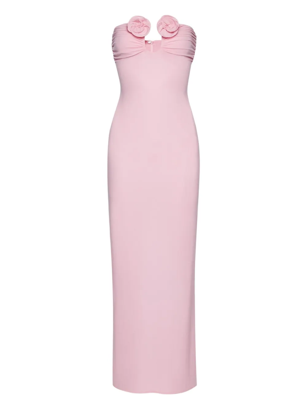 Magda Butrym rosettes ruched maxi dress - Pink
