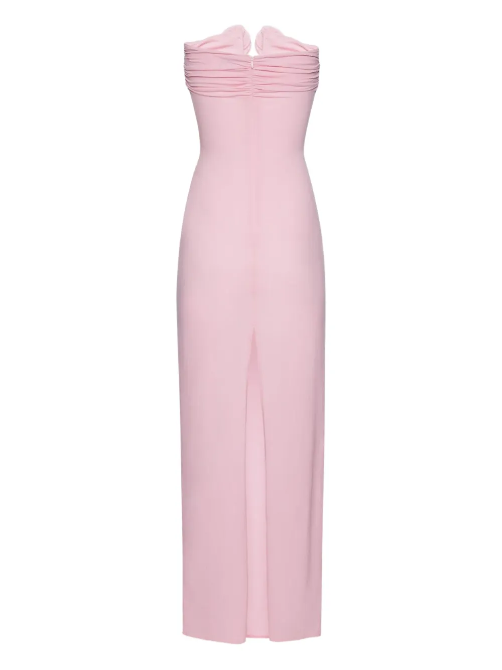 Rosettes Ruched Maxi Dress