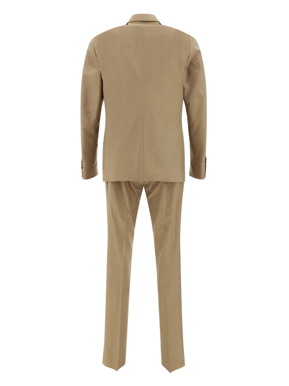 Lardini double-breasted cotton suit - Beige