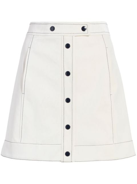 Cinq A Sept Ciara contrast-stitch miniskirt 
