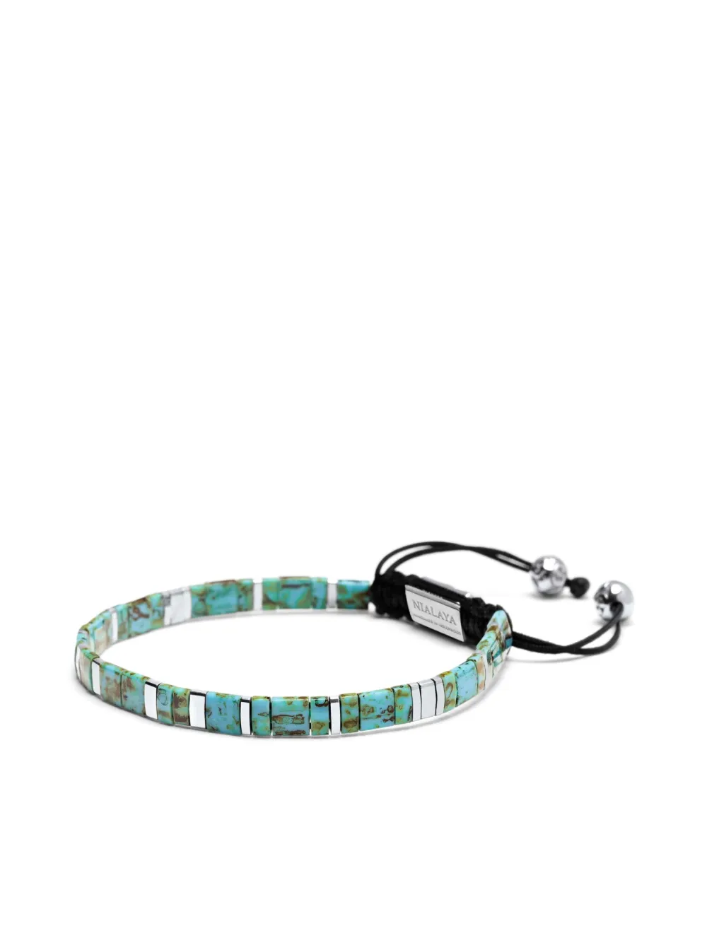 Nialaya Jewelry logo-engraved beaded bracelet | Image 2