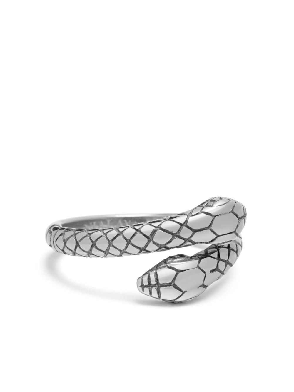 Nialaya Jewelry Vintage Snake ring - Silver