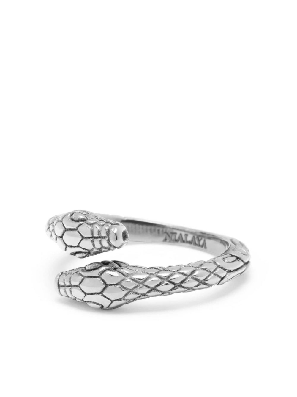 Nialaya Jewelry Vintage Snake ring - Silver