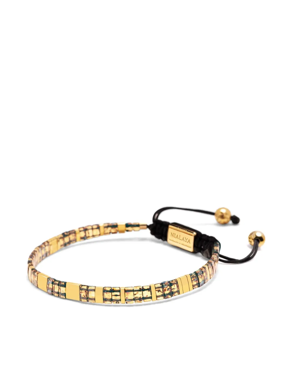 Nialaya Jewelry logo-engraved beaded bracelet | Image 2