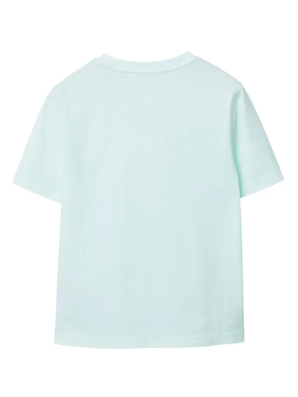 Tシャツ・カットソー Burberry SS25 Cerulean blue cotton t-shirt (8102708 C2062) Burberry Cerulean Blue Cotton T-shirt | italist