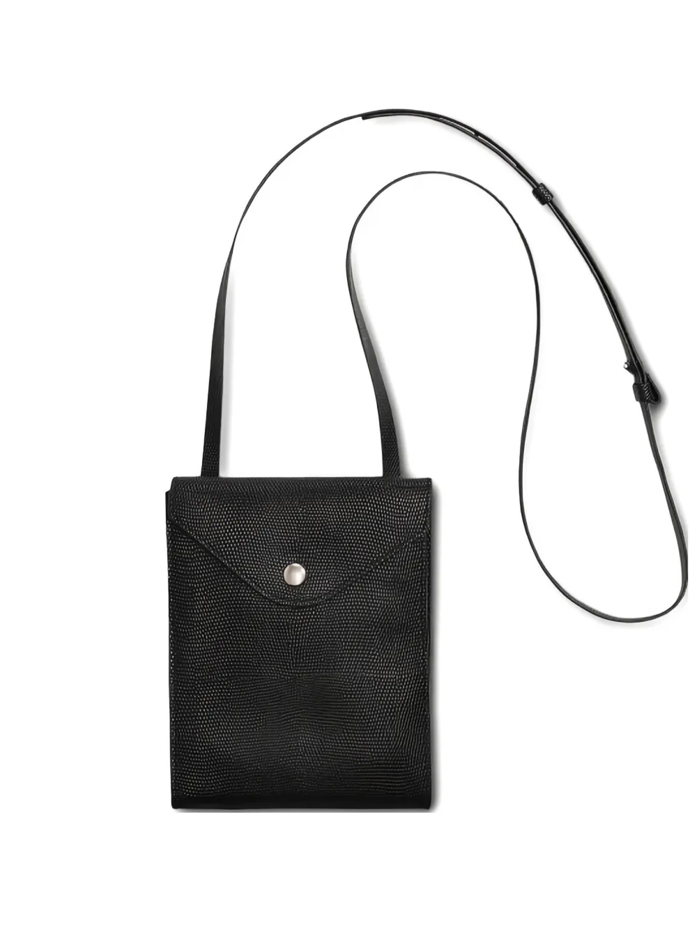 Lemaire Enveloppe A5 Notebook Cover Crossbody Bag In Black