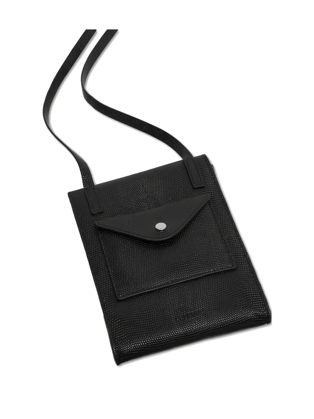 Lemaire Enveloppe A5 Notebook Cover Crossbody Bag In Black