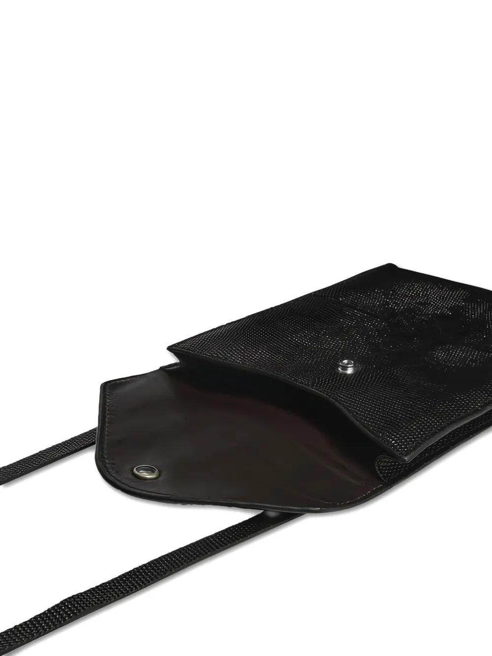 Lemaire Enveloppe A5 Notebook Cover Crossbody Bag In Black