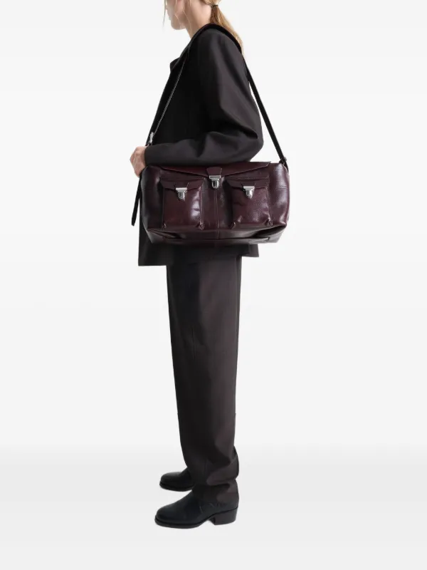 【関税込み】LEMAIRE ブラウン Week-End Gear バッグ LEMAIRE Week-End Gear Shoulder Bag | Brown | FARFETCH