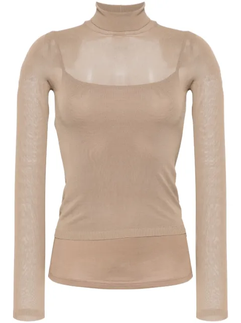 Max Mara Fatuo high-neck sheer jumper