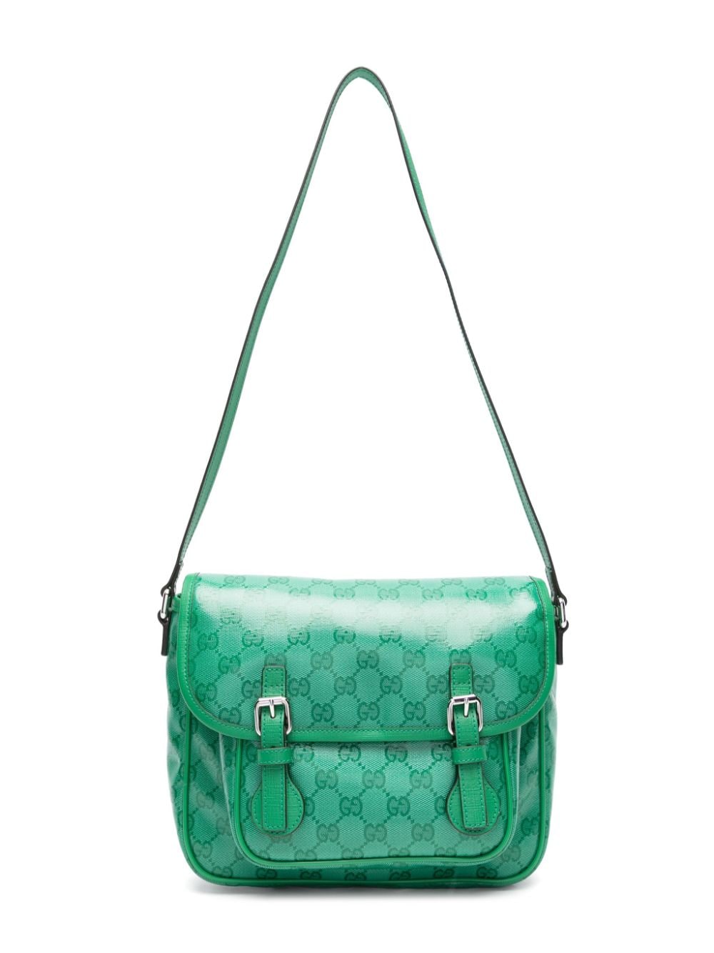 Gucci Kids GG Supreme coated shoulder bag - Green