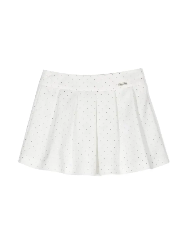 Rhinestone tennis skirt top