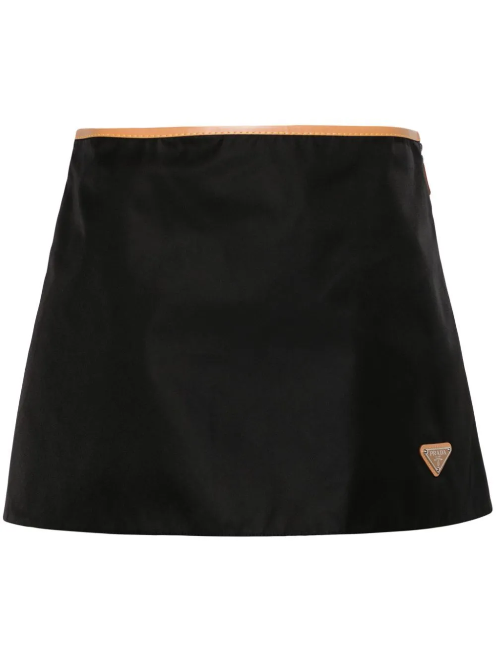 Prada Re-nylon Miniskirt In Black