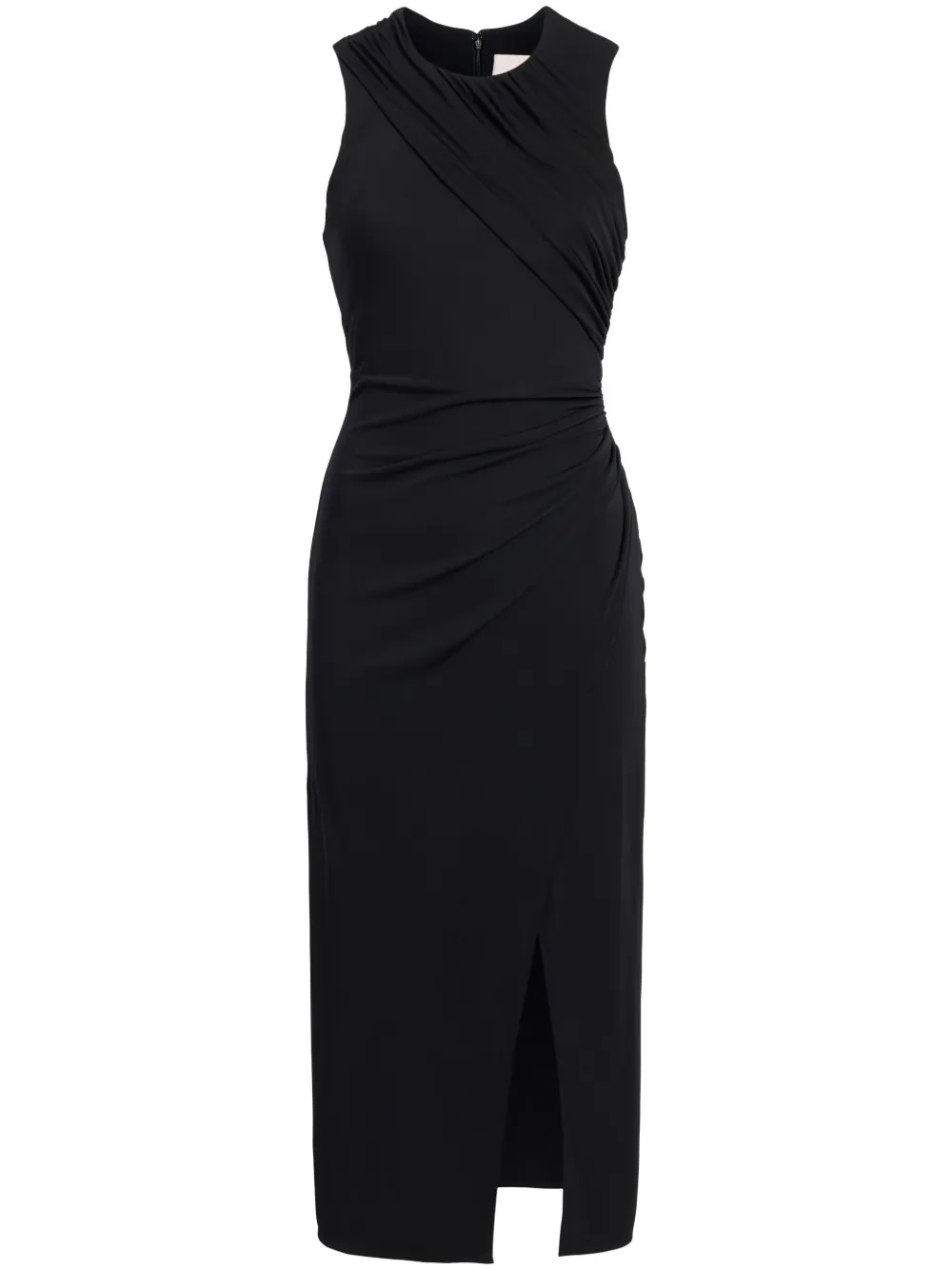 Shop Cinq À Sept Wesson Ruched Midi Dress In Black