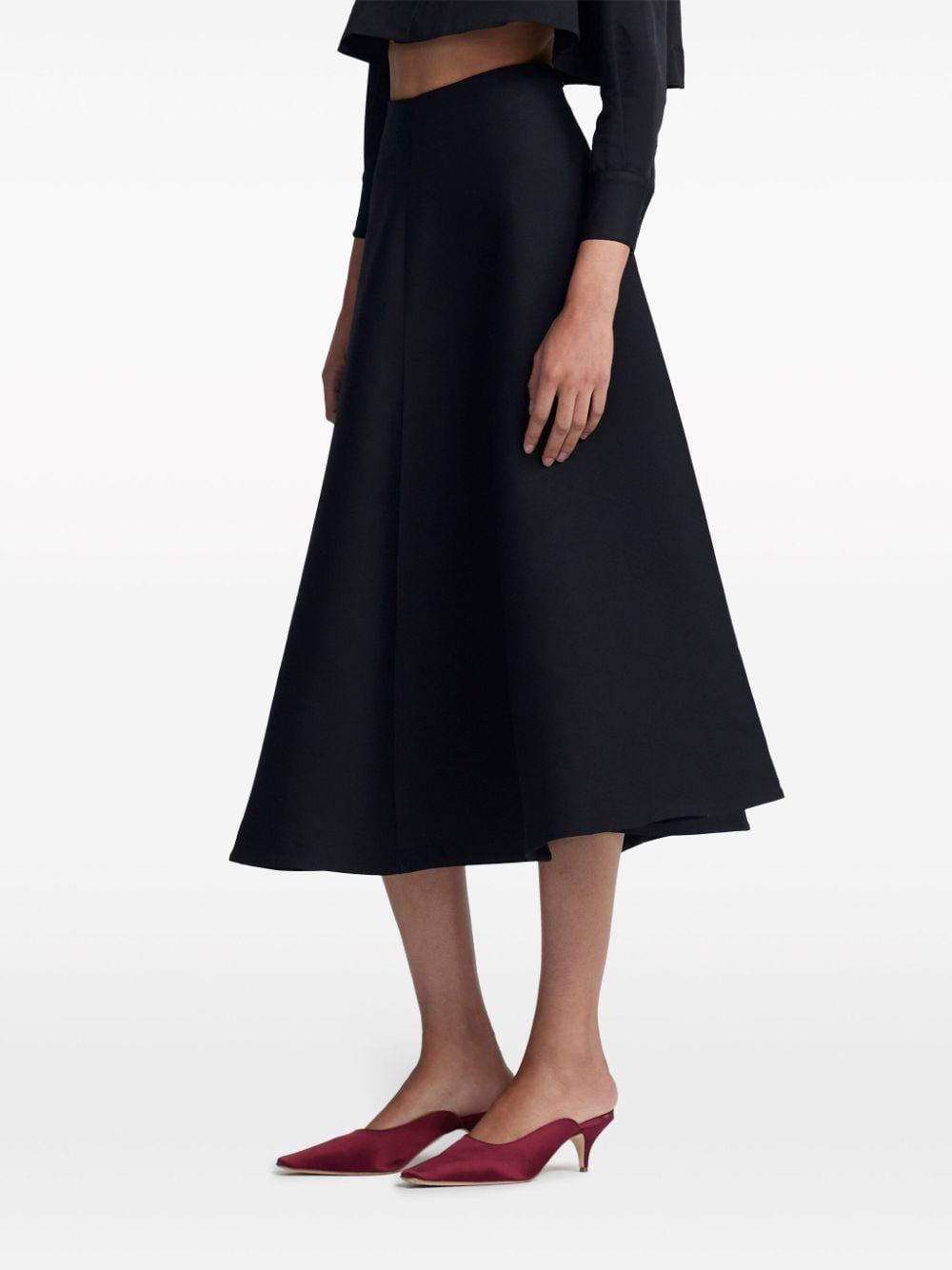 Shop Altuzarra Varda Flared Skirt In Black