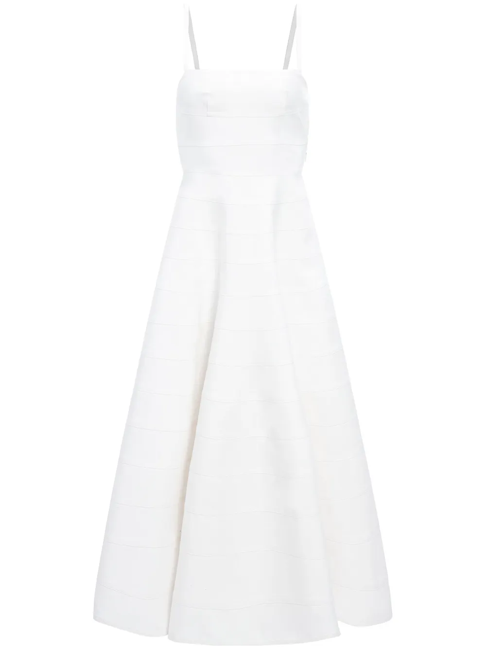 Shop Altuzarra Connie A-line Panelled Dress In White