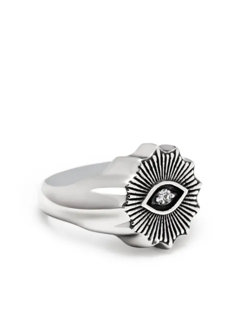 Nialaya Jewelry Evil Eye crystal ring