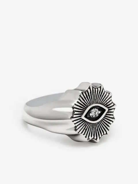 Nialaya Jewelry Evil Eye crystal ring