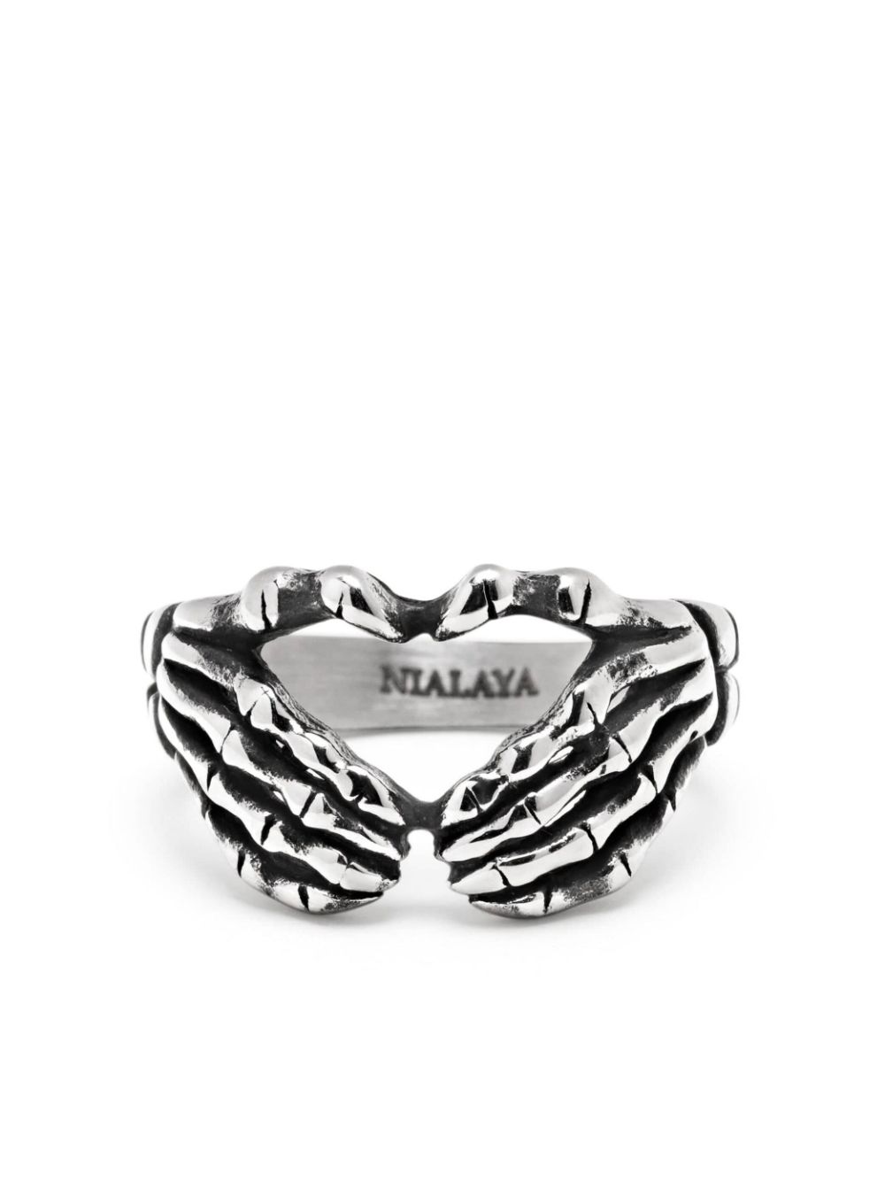 Nialaya Jewelry Vintage Skeleton ring - Silver