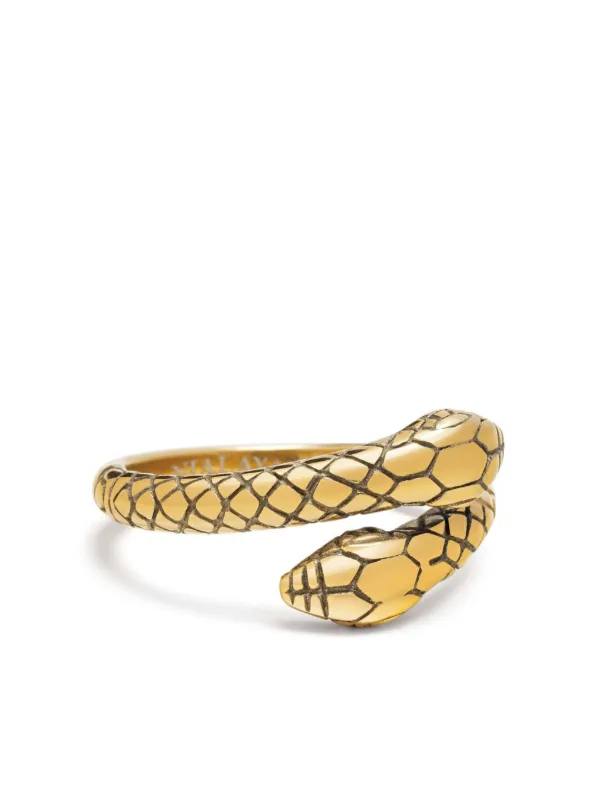 Nialaya Jewelry Vintage Snake Ring Gold FARFETCH DE